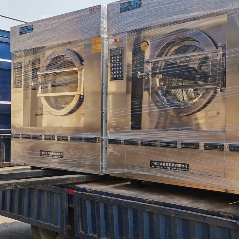 
		客户采购的2台100公斤洗衣机装车发货
		(图3)