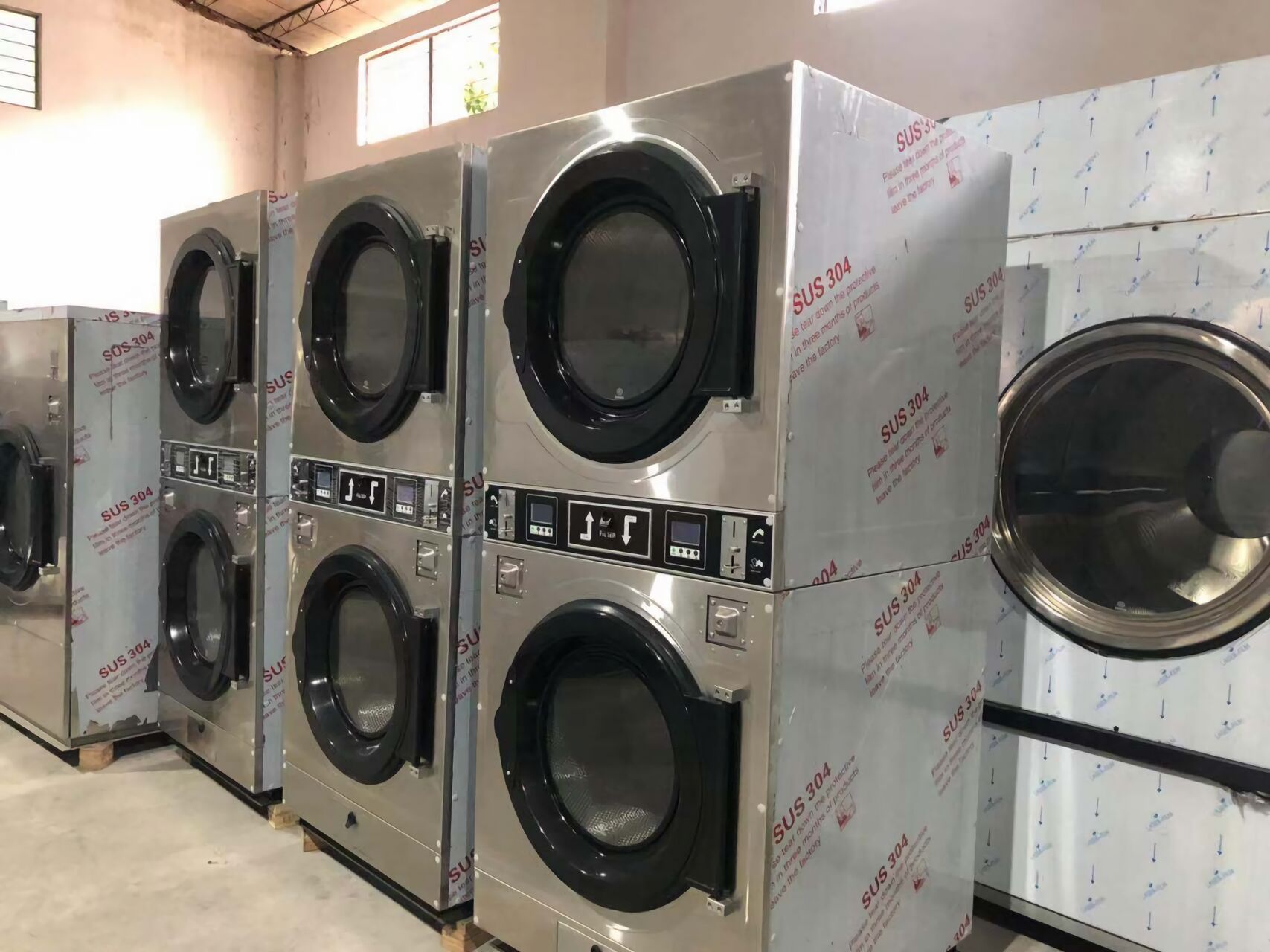 省空间 + 省本钱！全自动双层烘干机，，，，，，，开店必入